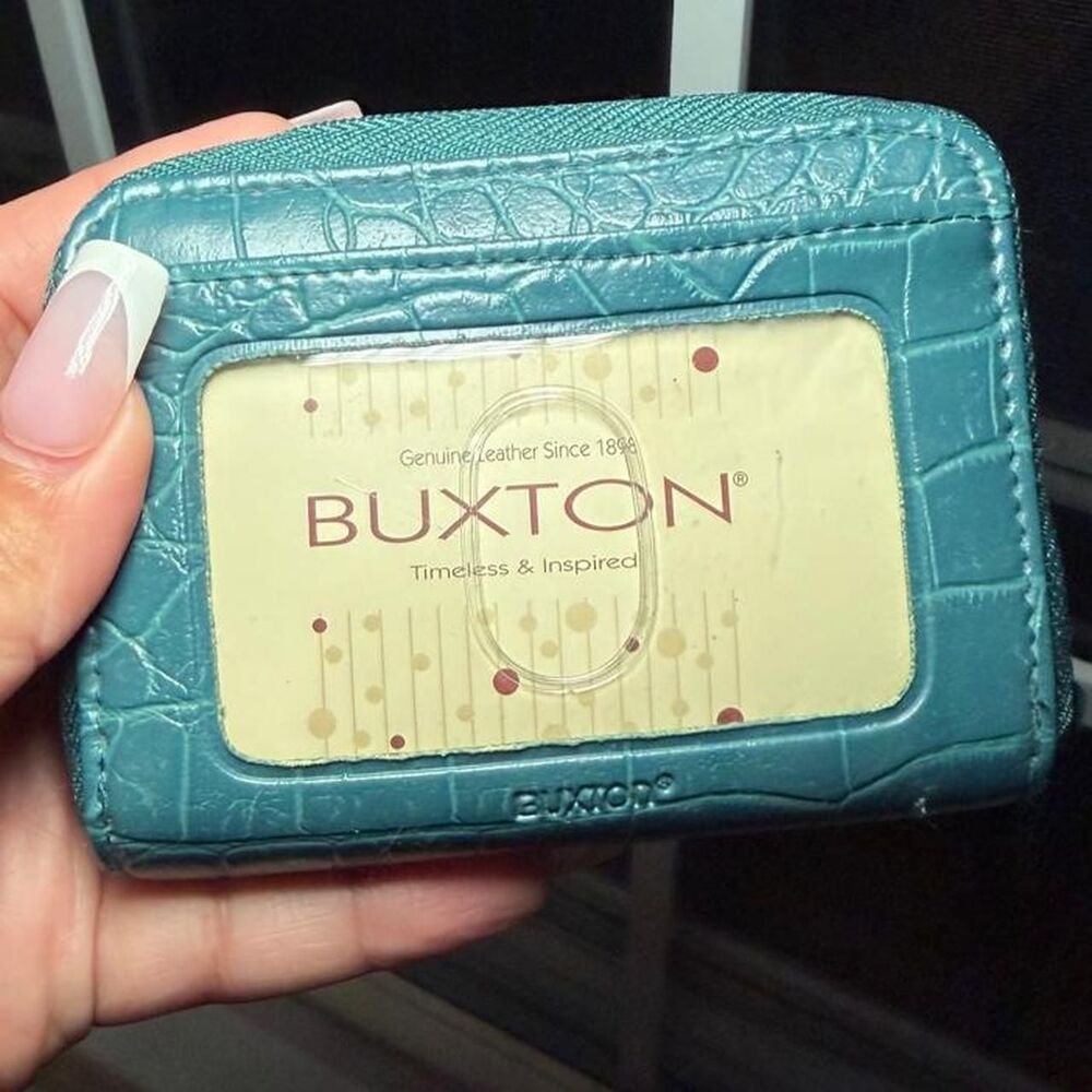 Buxton Women's Blue and Green Wallet-purses
